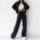 Fashion Loose Tie Up Sweatshirt Pant Suit GRST-28696