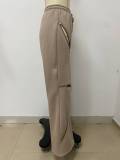 Fashion Patchwork Loose Flare Pants LSD-2315