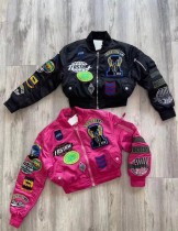Long Sleeve Embroidered Jacket Baseball Coat GFCF-1293