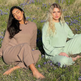 Casual Loose Sweatshirt Pants 2 Piece Set YMZY-9701
