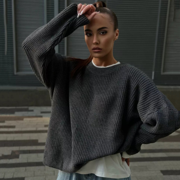 Loose Knit Pullover Sweater YMZY-82701