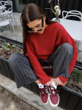 Loose Knit Pullover Sweater YMZY-82701
