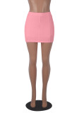 Solid Color Slim Sexy Mini Skirt MZ-2878