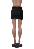 Solid Color Slim Sexy Mini Skirt MZ-2878