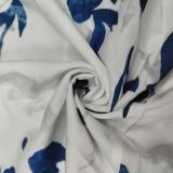 Plus Size V Neck Print Half Sleeve Maxi Dress GHHE-28480