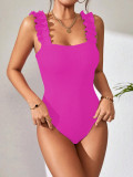 Sexy Knits Solid Color Sleeveless Bodysuit GYSQ-CODF0270