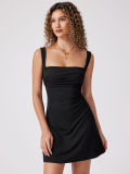 Sexy Solid Color Sleeveless Sling Mini Dress GYSQ-CDDL1310