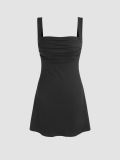 Sexy Solid Color Sleeveless Sling Mini Dress GYSQ-CDDL1310