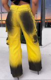 Tie Dye High Waist Jean GAKF-41114