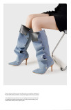 Fashion Stacked Heeled Long Boots GXSJ-128-1