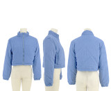 Solid Color Long Sleeve Thick Jacket YH-9003