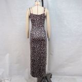 Print Backless Slim Sling Maxi Dress GPBY-15818