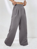 Solid Color Loose Wide Leg Pant GYSQ-ZPDH2530