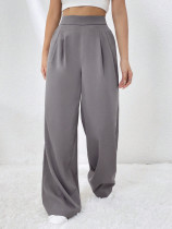 Solid Color Loose Wide Leg Pant GYSQ-ZPDH2530