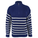 Long Sleeve Zipper Pullover Sweater GDAM-1022