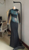 Plus Size Hot Drill See Through Maxi Dress NY-3352