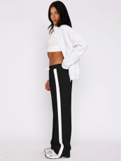 Patchwork Casual Padded Sport Pants MIL-134