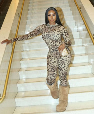 Leopard Print Long Sleeve Pants Two Piece Set YWXS-XS-XSL45002