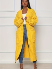 Solid Color Long Sleeve Thicken Sweater Coats OD-7007