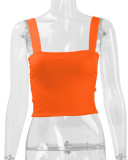 Sexy Solid Color Sleeveless Tank Tops YMYF-0893