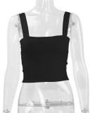 Sexy Solid Color Sleeveless Tank Tops YMYF-0893