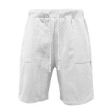 Men's V Neck Sleeveless Knits T Shirt Short Suit ZYFY-2425