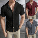Men's Fashion Short Sleeve Solid Color T Shirt GJKL-TS-NZ-2320