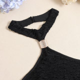 Backless Halterneck Mini Dress GFRT-041561DBG