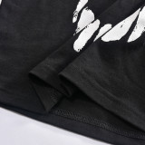 Short Sleeve Print T Shirt GFRT-11066THR