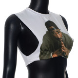 Print Sleeveless Tank Tops MXBF-Q24TP320