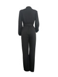 Solid Color Long Sleeve Slim Jumpsuit LSD-LD8602
