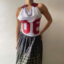 Slim Backless Lace Up Tank Top GYME-K24B46321