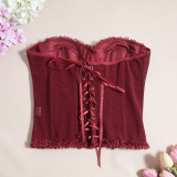 Lace Sexy Tube Top Backless Tops GNZD-51462THD