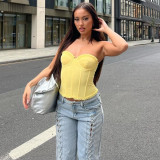 Lace Sexy Tube Top Backless Tops GNZD-51462THD