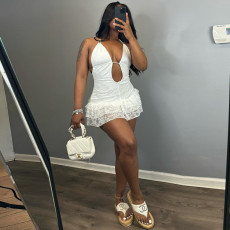 Lace Backless Sexy Cake MIni Dress GNZD-51278DHD