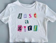 Printed Short T-Shirt Top HMYI-23847