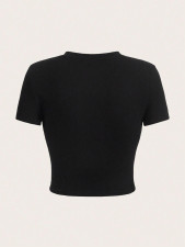 Short Sleeve Print T Shirt HMYI-42866