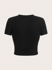 Short Sleeve Print T Shirt HMYI-42866