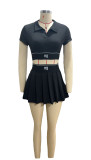 POLO T-shirt And Skirt Two Piece Set GFCF-1320