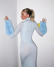 Long Sleeve High Neck Maxi Dress GLYK-LX079
