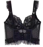 Lace Sexy Steel Ring Embroidered Corset GJSX-MZQ#