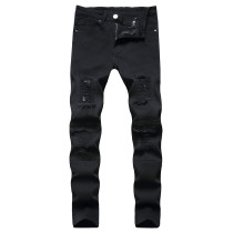 Men's Fashion Holes Slim Jeans GWBM-1820