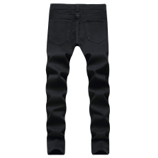 Men's Fashion Holes Slim Jeans GWBM-1820