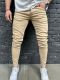 Men's Casual Solid Color Slim Jeans GBBF-662623