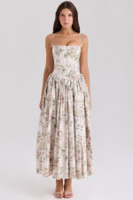 Sexy Print Sling Loose Maxi Dress GLJS-B8299