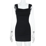 Sexy Solid Color Bacless Bandage Dress FL-ZX25003PFO