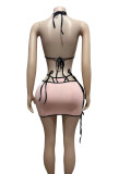 Sexy Bikini Short Skirt Three Piece Set GFCF-1362