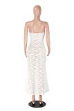 Lace See Through Slim Maxi Dress MZ-2901