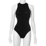 Sleeveless Hollow Out One Piece Swimsuit GDSF-Q25BS119