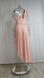 Plus Size Loose Irregular Maxi Dress GMAN-24492